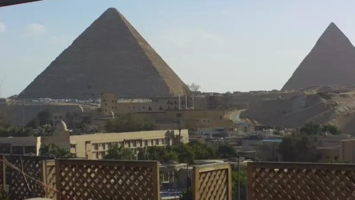 Camara en vivo de la gran Pirámide de Guiza