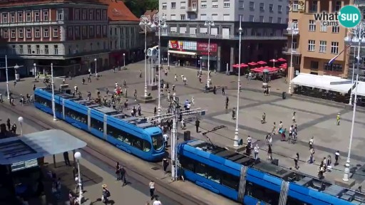 Zagreb Ban Jelacic Square webcam