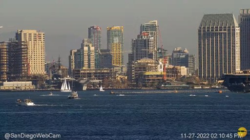 San Diego from Harbor Island webcam