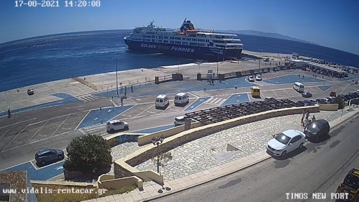 Camara en vivo del puerto de Tenos