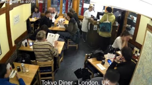 London Japanese restaurant 'Tokyo Diner' webcam