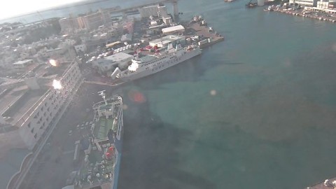 Camara en vivo del puerto de Naha