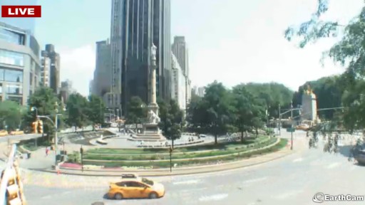 New York Columbus Circle webcam