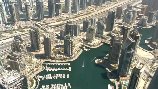 Camara en vivo de la marina de Dubai