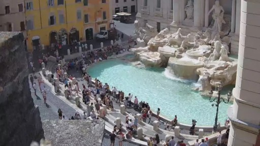 Rome Trevi Fountain webcam