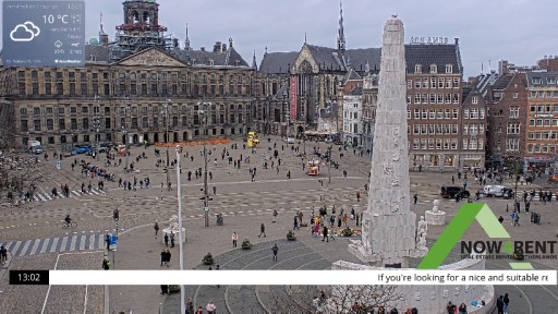 Amsterdam Dam Square webcam