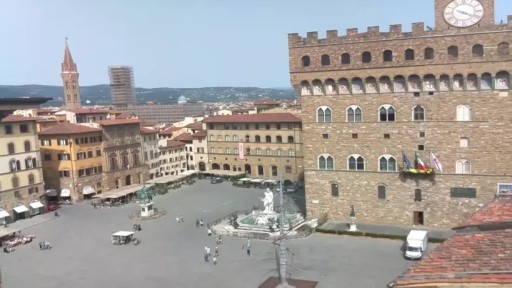 Florencia en vivo Plaza de la Senoria
