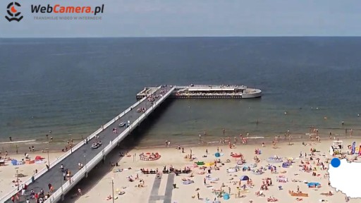 Muelle de Kolobrzeg en vivo