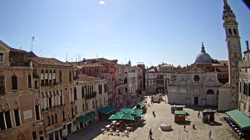 ヴェネツィア サンタ・マリア・フォルモーザ広場のライブカメラ