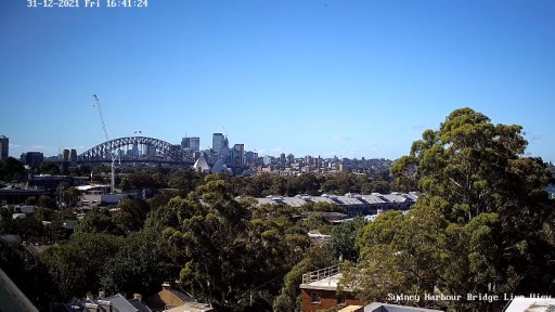 Sydney Harbour Bridge and the Opera House webcam