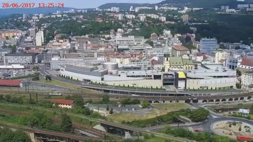 ライブカメラで見るウースチー・ナド・ラベムの街並み