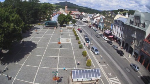 Camara en vivo de la plaza de Vrchlabi