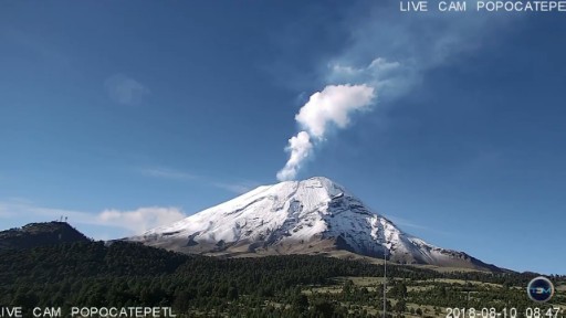 ポポカテペトル山 火山のライブカメラ 2