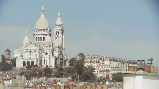 パリ サクレ・クール寺院のライブカメラ