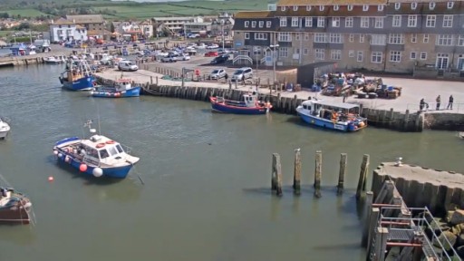West Bay Bridport Harbour webcam