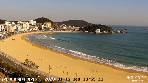 Busan - Songjeong Beach Webcam