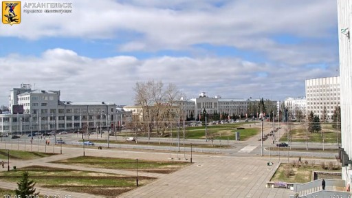 アルハンゲリスク 市庁舎前のライブカメラ