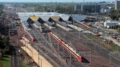 ワルシャワ西駅のライブカメラ