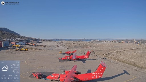 Camara en vivo del aeropuerto de Nuuk