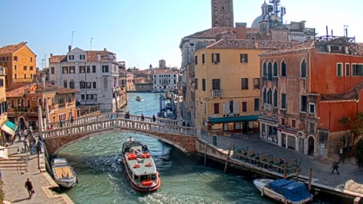 ヴェネツィア グーリエ橋のライブカメラ