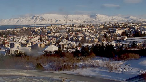 Reykjavik from Perlan webcam