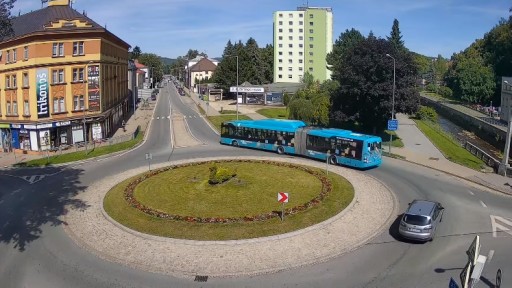 Trutnov Polská Street Roundabout webcam