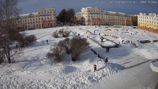 セベロラルスク 平和広場のライブカメラ