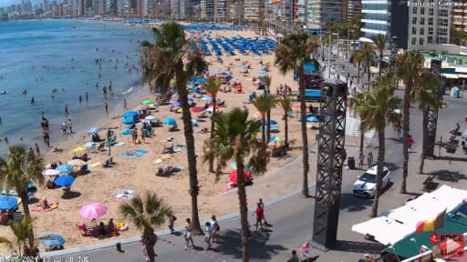 Benidorm en vivo Playa de Levante