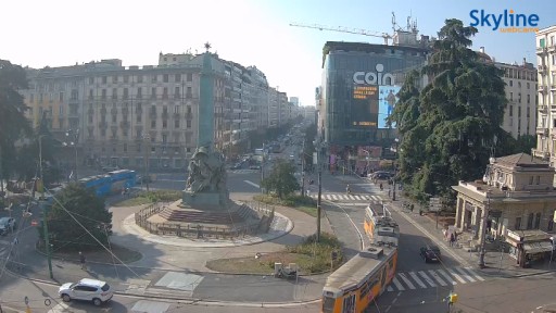 ミラノ チンクエ・ジョルナーテ広場のライブカメラ