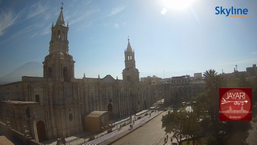 Camara en vivo de la plaza de Armas de Arequipa