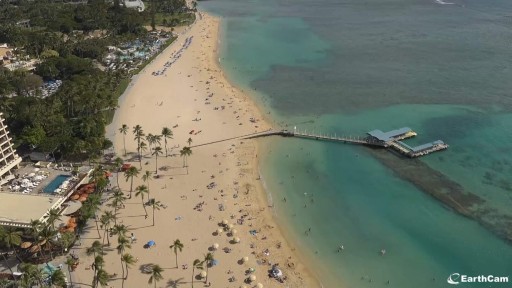 Honolulu Kahanamoku Beach webcam