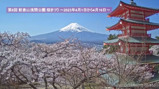 Fujiyoshida en vivo - Parque Arakurayama Sengen