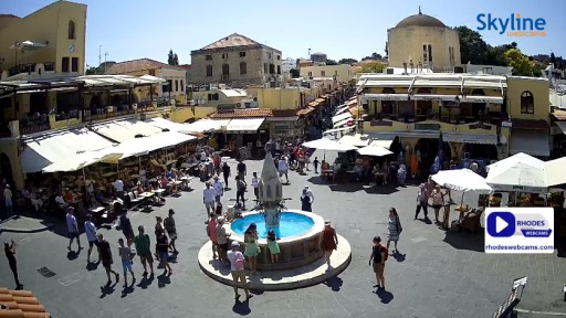 Rhodes Hippocrates Square webcam