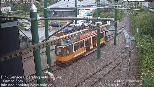 Seaton Tram Station webcam