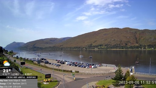 Fort William Loch Linnhe webcam