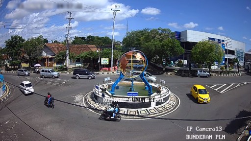 Estatua del globo Wonosari en vivo