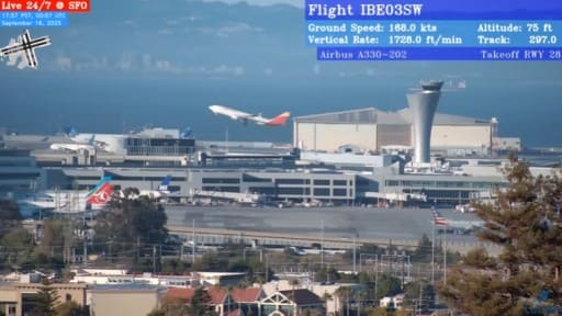 San Francisco International Airport webcam