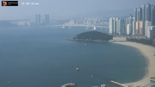 Busan Haeundae Beach webcam