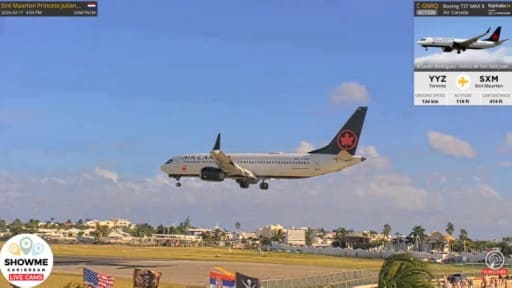 Saint Martin Princess Juliana Airport webcam