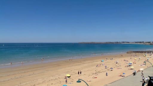 Saint-Malo Plage du Sillon webcam